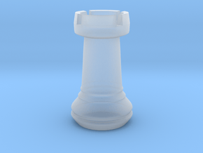 Chess Set Rook in Clear Ultra Fine Detail Plastic