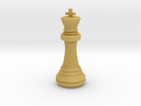 Chess Set King in Tan Fine Detail Plastic