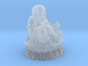 Buddha Sculpture in Clear Ultra Fine Detail Plastic