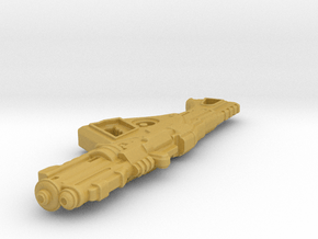 1:6th Scale 'Falcor' Assault Rifle 100mm Length in Tan Fine Detail Plastic