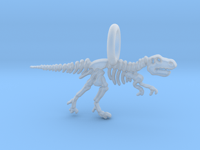 Tyrannosaurus Skeleton Pendant in Clear Ultra Fine Detail Plastic