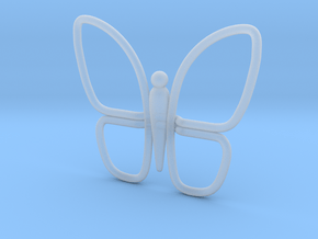 Eternal Butterfly 1 in Clear Ultra Fine Detail Plastic