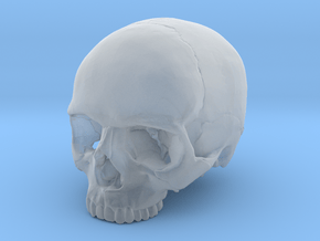 Skull    30mm width in Clear Ultra Fine Detail Plastic