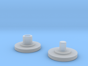 Button for 8x22x7mm Bearings in Clear Ultra Fine Detail Plastic