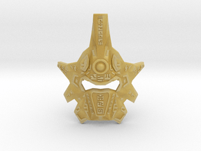 Mask Of Ultimate Power V2 - Metal Edition in Tan Fine Detail Plastic