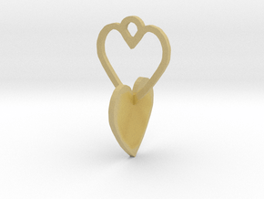 heart to connect with heart of the ring in Tan Fine Detail Plastic