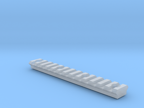 13 slot Keymod Piactinny rail in Clear Ultra Fine Detail Plastic