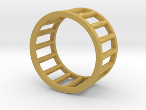 Albaro Ring- Size,6 in Tan Fine Detail Plastic