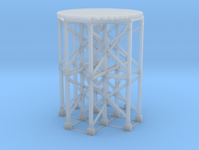 HO-Scale SP Wooden Water Tower Base (Tall) in Clear Ultra Fine Detail Plastic
