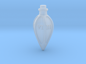 D6 dice potion bottle in Clear Ultra Fine Detail Plastic