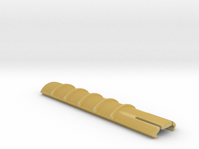 Ribbed Picatinny rail cover in Tan Fine Detail Plastic