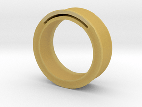 Simple Band-Nfc-Rfid Ring in Tan Fine Detail Plastic