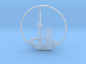 Toronto Pendant in Clear Ultra Fine Detail Plastic
