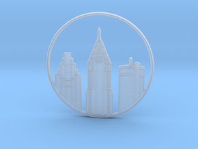 Atlanta Pendant in Clear Ultra Fine Detail Plastic