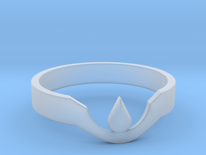 Suspended Teardrop Ring in Clear Ultra Fine Detail Plastic