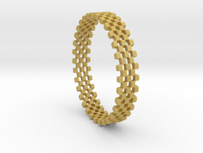 Continum Ring (Size-9) in Tan Fine Detail Plastic