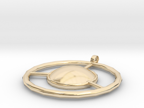 Pendant Star Trek Talosian Medallion in 14k Gold Plated Brass