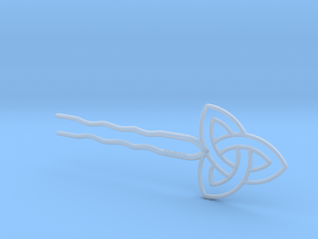 Hairpin - Celtic Knot in Clear Ultra Fine Detail Plastic