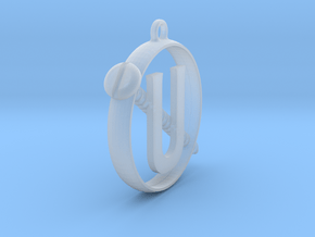 Ghostbusters - Holtzmann Screw U Necklace in Clear Ultra Fine Detail Plastic