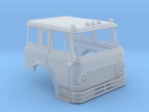 HO-Scale Cargostar Fire Truck Cab in Clear Ultra Fine Detail Plastic
