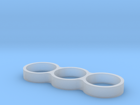 Triple Ring Bearing Spinner in Clear Ultra Fine Detail Plastic