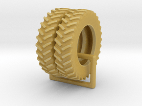 Tractor 5c Hollowed 1/64 scale / 18.4-R42 tires in Tan Fine Detail Plastic