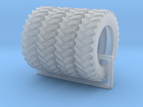 Tractor Tires  1/64 scale / 18.4-R42 tires in Clear Ultra Fine Detail Plastic