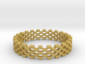 Continum Ring (US Size-6)  in Tan Fine Detail Plastic