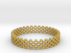 Continum Ring (US Size-10)  in Tan Fine Detail Plastic