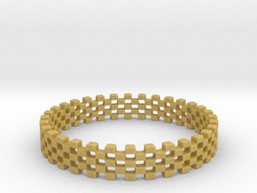 Continum Ring (Size-11) in Tan Fine Detail Plastic