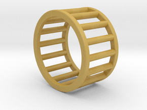 Albaro Ring Size-4 in Tan Fine Detail Plastic
