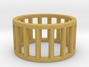 Albaro Ring Size-5 in Tan Fine Detail Plastic