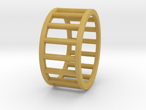 Albaro Ring Size-7 in Tan Fine Detail Plastic