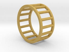 Albaro Ring- Size,8 in Tan Fine Detail Plastic