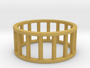 Albaro Ring- Size- 10 in Tan Fine Detail Plastic