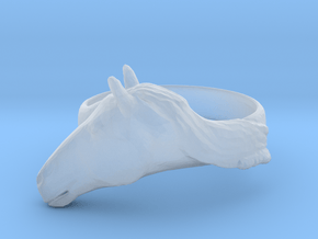 Horse Ring - Unspecified Size in Clear Ultra Fine Detail Plastic