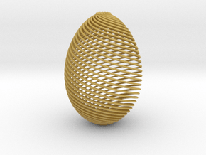 Designer Egg in Tan Fine Detail Plastic