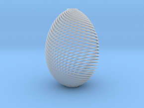 Designer Egg in Clear Ultra Fine Detail Plastic