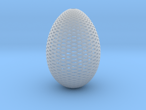 Designer Egg 2 in Clear Ultra Fine Detail Plastic