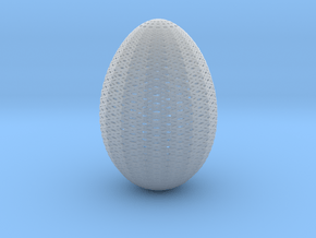 Designer Egg 3 in Clear Ultra Fine Detail Plastic