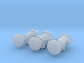Hydrants in Clear Ultra Fine Detail Plastic