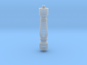 Baluster_wireframe in Clear Ultra Fine Detail Plastic