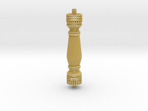 Baluster Carved1 in Tan Fine Detail Plastic