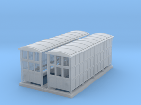 British N Gauge (1/148) Medium Platform Shelter Cl in Clear Ultra Fine Detail Plastic