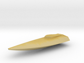 Model Speed Boat in Tan Fine Detail Plastic