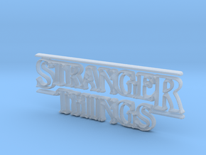 Stranger Things Logo in Clear Ultra Fine Detail Plastic