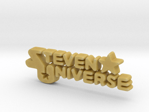Steven Universe Logo in Tan Fine Detail Plastic