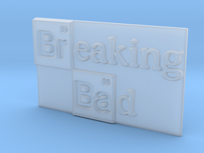 Breaking Bad Logo in Clear Ultra Fine Detail Plastic