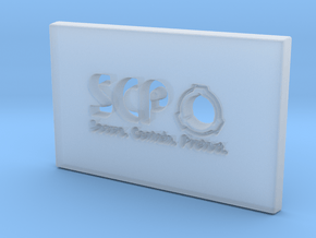 SCP Slab in Clear Ultra Fine Detail Plastic