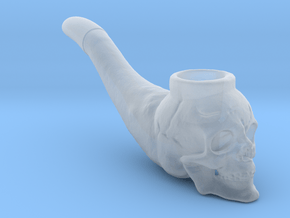 Skull Pipe in Clear Ultra Fine Detail Plastic